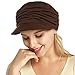 Fashion Hat Cap with Brim Visor for Woman Ladies, Best for Daily Use (Medium Brown)