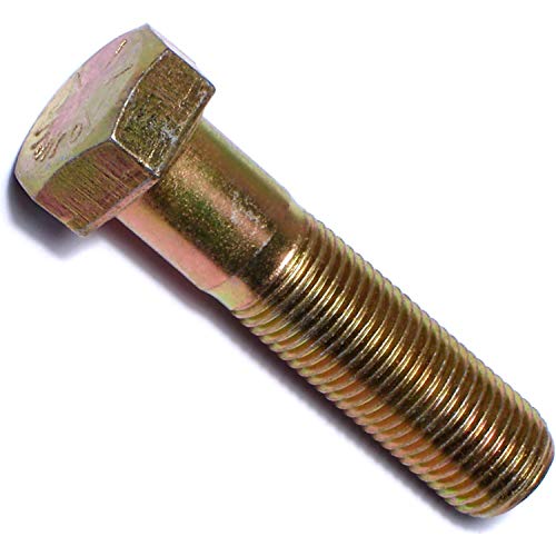 Image of Hard-to-Find Fastener 014973253820 Grade 8 Fine Hex Cap Screws, 1 /2-20 x 2, Piece-4, Yellow