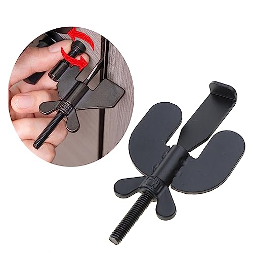 Self-Defense Door Lock Anti Theft Door Stopper Safety Device Portable Security Lock for Travel Trip Home Hotel Supplies Portable Door Stopper Adjustable with Handle Child Safety Latches Travel Anti