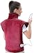 Large Heating Pad for Back and Shoulder Pain, 24"x33" Heat Wrap with Fast-Heating and 5 Heat Settings for Sport Sorness and Cramps Relief, Auto Shut Off Available-Crimson