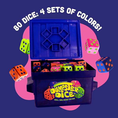 image for Big Discoveries Dumpster Dice - Fast-Paced Family Dice Game | Fun 4-Pl