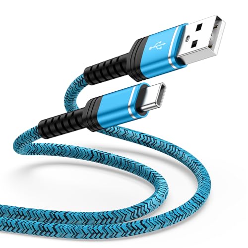 Type C Charger Cable Fast Chaging for Samsung Galaxy S25 Ultra S25+ S25 S24 FE S23 S22 S21 S20 A16 A15 5g A14 A56 A54 A13 A53 A26, 6FT Android Phone Power Car Cord for iPhone 16e 16 15 Pro Max Plus