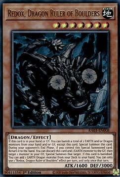 Redox, Dragon Ruler of Boulders (V.2) RA03-EN008 Ultra Rare Englisch Boosterfrisch 1. Auflage - Quarter Century Bonanza - mit ReCollectibles-Versandschutz - für Yu-Gi-Oh!