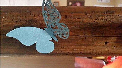 500 Adesivi A Farfalla Dorati - Per Buste, Inviti E Regali | 4x3 Cm | Autoadesivi E Luminosi - Foto 8