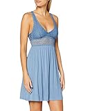 Herbst/Winter 2020 Triumph Damen Amourette Spotlight NDK Nachthemd, BLUE SNOW, 38