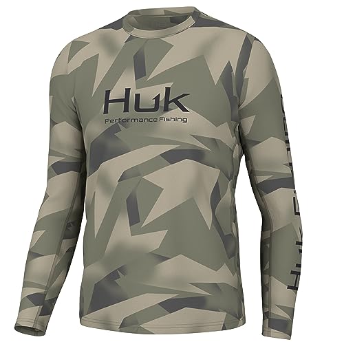 Image of HUK Men's Icon X Long Sleeve Shirt, Performance Fishing Shirt
