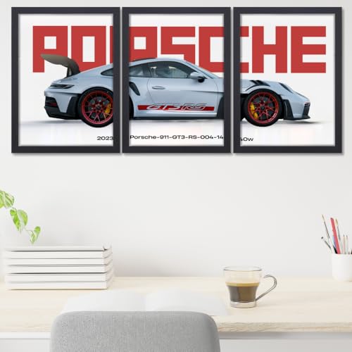 Good Hope Porsche 911 Car Poster Frame Set of 3 - Image 3
