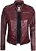 Decrum Womens Leather Jacket - Leather Jackets for Women | [1315924] Ddge Burgundy, L