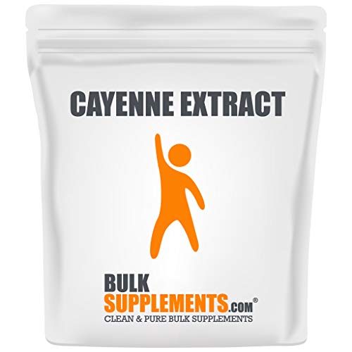 BulkSupplements.com Cayenne Extract Powder - Cayenne Pepper Powder - Fruit and Veggie Supplement - Capsaicin Supplements - Burn Supplement (500 Grams)
