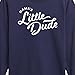 Instant Message - Script Mamas Little Dude - Toddler & Youth Long Sleeve Graphic T-Shirt - Size Small Navy