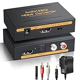 avedio links 4K HDMI Audio Extractor Converter,1080P HDMI Audio Converter Adapter + Optical SPDIF + L/R Stereo Analog Compatible with Fire Stick, Blu-Ray Player (with L/R to 3.5mm Cable)