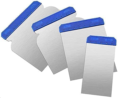 Zodazoqa 4 Pcs shankless Blade Painting Tools Seriously Good Continental Filling Knives (45MM+65MM+85MM+105MM)