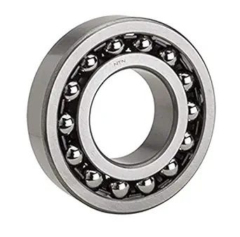 NTN Bearing 1210 Double Row Self-Aligning Radial Ball Bearing, Normal Clearance, Standard Cage, 50 mm Bore ID, 90 mm OD, 20 mm Width, Open