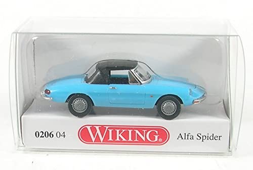 Preisvergleich Produktbild Wiking 020604 H0 Alfa Romeo Spider, hellblau
