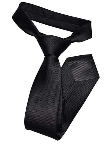 Image of GUSLESON Classic New 3.15 inch(8cm) Men's Solid Color Necktie Wedding Business Tie + Gift Box