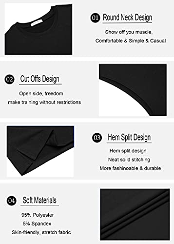 Image of COOFANDY Men Workout Tank Top 2 Pack Gym Bodybuilding Sleeveless Muscle T Shirts