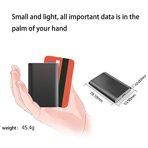 QIAO Externe Festplatte Tragbare 1TB-2.5 Zoll USB 3.1 Backups SSD Tragbare Für TV,PC,Mac,Laptop,Desktop,Windows,Blau,1TB – Bild 8