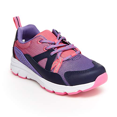 Stride Rite Girls Made2Play Journey Athletic Sneaker, Purple Multi, 3 Little Kid