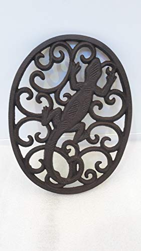 DESSOUS DE PLAT SALAMANDRE OU LEZARD EN FONTE