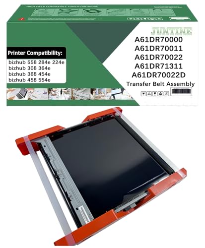 JUNTINE Remanufactured A61DR71311 Transfer Belt Assembly Replacement for A61DR71311 A61DR70000 A61DR70011 Transfer Belt Assembly Compatible with Konica Minolta 558 284e 308 364e 368 454e 458(1-Pack)