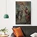 Christ's Baptism Poster Painting Canvas Wall Art Scroll Picture Print Living Room 24x36inch(60x90cm)