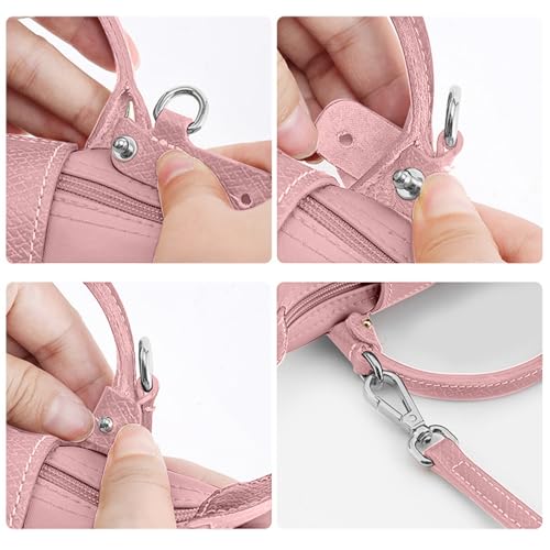 Image of Jiesinlov Leather Bag Shoulder Strap Replacement Crossbody Adjustable Conversion Kit Fit for Mini Pouch