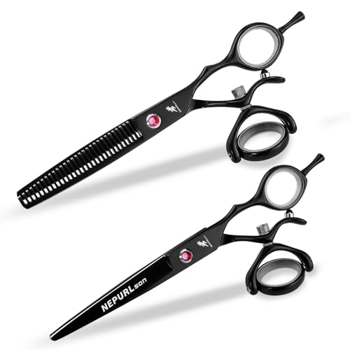 6" Professional Hair Cutting Scissors Barber Hair Thinning Shears Swivel