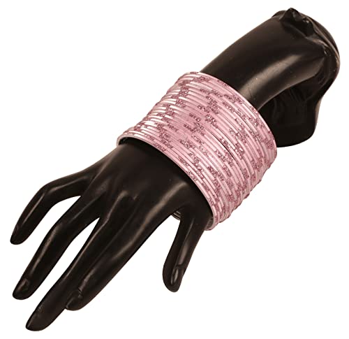 Touchstone "Colorful 2 Dozen Bangle Collection Indian Bollywood Alloy Metal Textured Designer Jewelry Bangle Bracelets Set of 24 for Women2