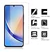 iCsapr 4 Pack Glass Screen Protector Compatible for Samsung Galaxy A34 5G / SM-A346E [9H Hardness]-HD Screen Tempered Glass, Scratch Resistant,Easy Install [Case Friendly]