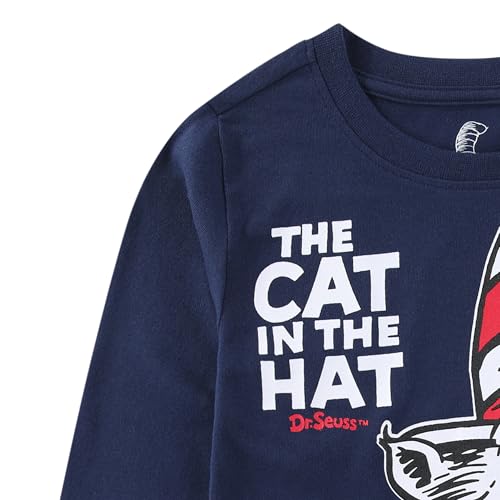 Dr. Seuss The Cat in The Hat Boys Long Sleeve Shirt for Toddler and Big Kids2