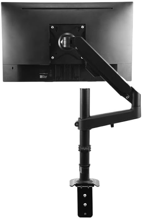 Column computer desktop aluminum alloy elevated single-arm monitor stand gas spring