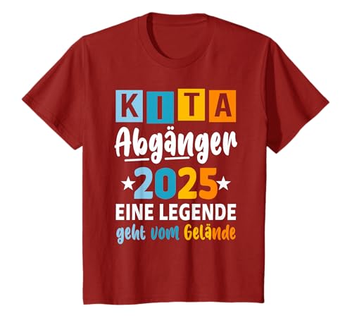 Kita Abgänger 2025 Letzter Tag Schulkind Einschulung Schule T-Shirt