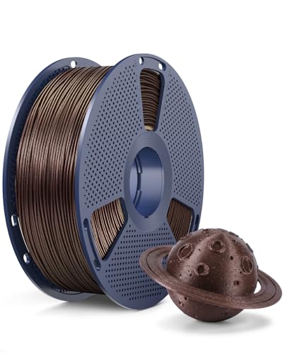 Galaxy PLA 3D Printer Filament, Sparkling and Dazzling PLA Filament 1.75mm, Neatly Wound 3D Filament, Colorful Black, Dimensional Accuracy +/-0.02mm, 1KG Spool.(PLA Galaxy)