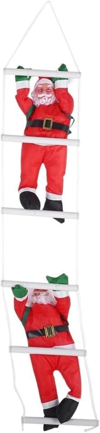 Neel Saanjh Climbing Santa Claus Toy, Lightweight, Durable, Theme Décor, Festive Ornament, Display Figure, Ideal for Home Decoration, Christmas Trees & Seasonal Celebrations, Pack of 2