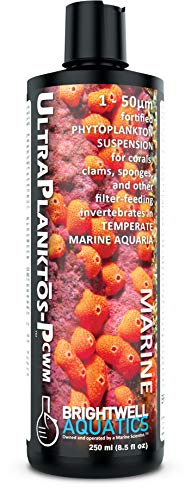 Brightwell Aquatics Ultraplanktos P CWM - Liquid Phytoplankton Food Suspension for Corals and...