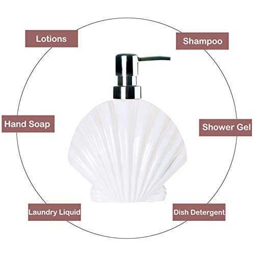 Wodlo - Seashore Bathroom Accessories Set - Complete Bath Accessory Sets Includes Soap Dispenser, Toothbrush Holder, Tumbler, Soap Dish, - Image 3