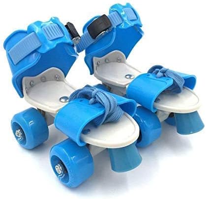 Cable World Boy Roller Skates For Kids Age Group 5-15 Years Adjustable Inline Skating Shoes, Blue