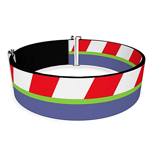 Buckle-Down Belt Women's Cinch Toy Story Buzz Lightyear Bounding Stripe Red Green Purple Available In Adjustable Sizes2