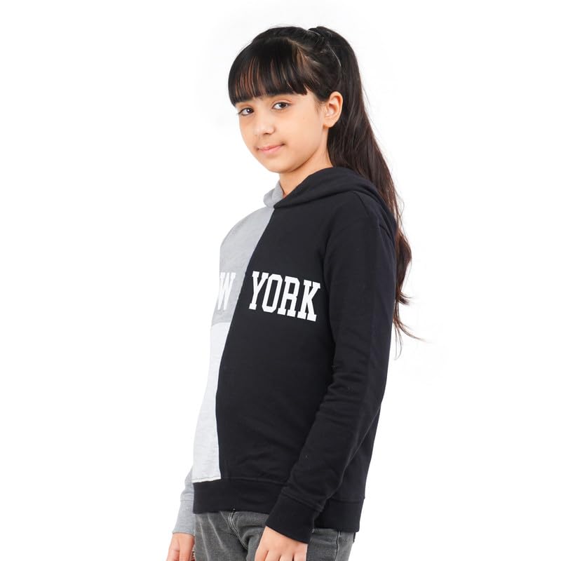 Image of Real Basics Girls Cotton Hooded Sweatshirt (Pack of 1)