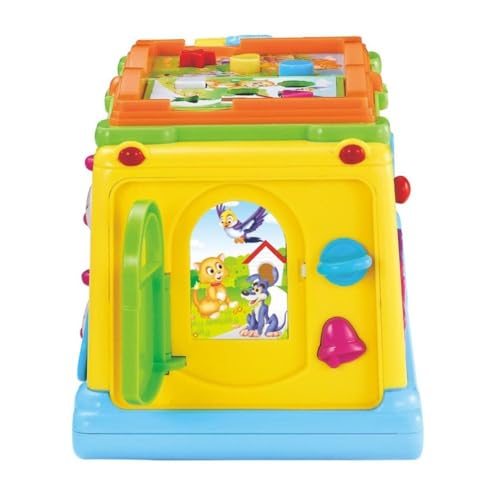 Image of Shopbefikar Hola Keep Me Busy School Bus: Interactive Toy for Toddlers