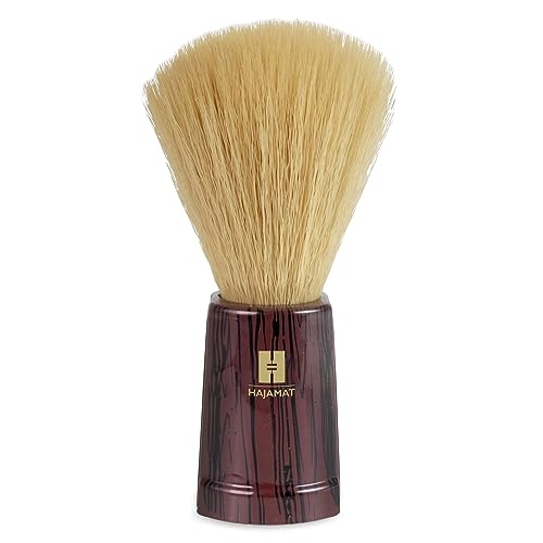 Hajamat Soft Shaving Brush for Men | Premium Imitation Badger Hair Bristles for a luxurious wet shaving experience | Best Shave Brush in Rustic Wood Finish (Pack of 1)