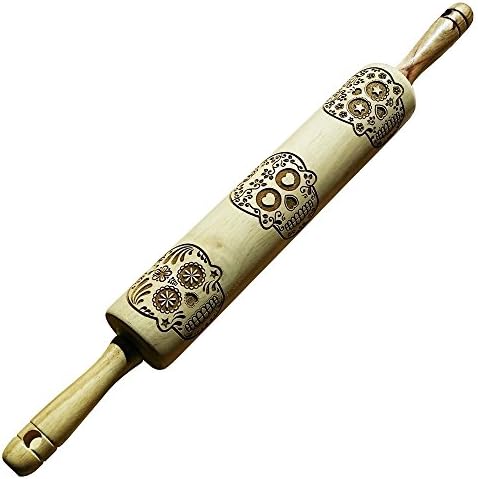 Ferrum Studios Rolling Pin - Day of The Dead Sugar Skull