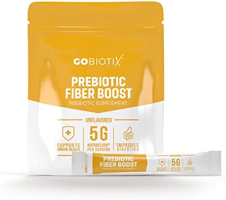 GOBIOTIX Prebiotic Fiber Supplement - Supports Digestive Health and Regularity - Soluble Powder Fiber Supplement - Gummies Alternative - Gluten Free, Sugar-Free, Keto and Vegan (Travel)
