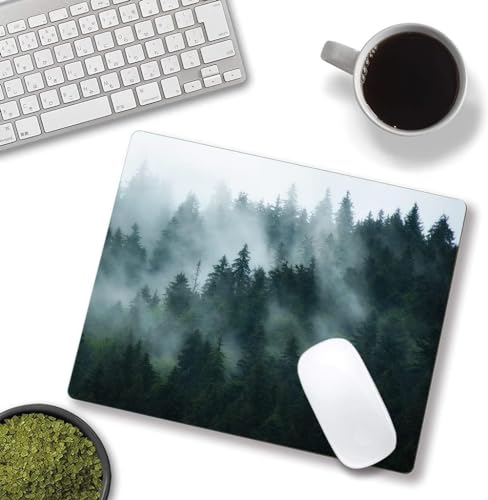 Image of Premium-Textured Mouse Pad, Non-Slip Rubber Base Mousepad for Laptop, Computer & PC, 9.5x7.9 in - Enhanced Precision, Ergonomic Comfort, Ideal for Gaming & Office (OM-02)