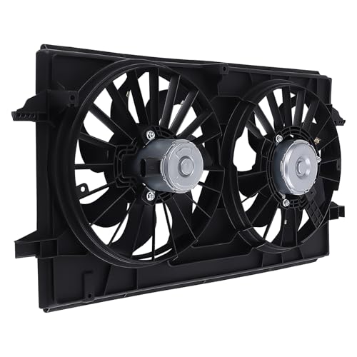 Image of maXpeedingrods 620-969 A /C Condenser Radiator Cooling Fan Assembly for Chevrolet Malibu 2004-2008, for Pontiac G6 2005-2009, for Saturn Aura 2007-2009 Replacement 22719384 GM3115208