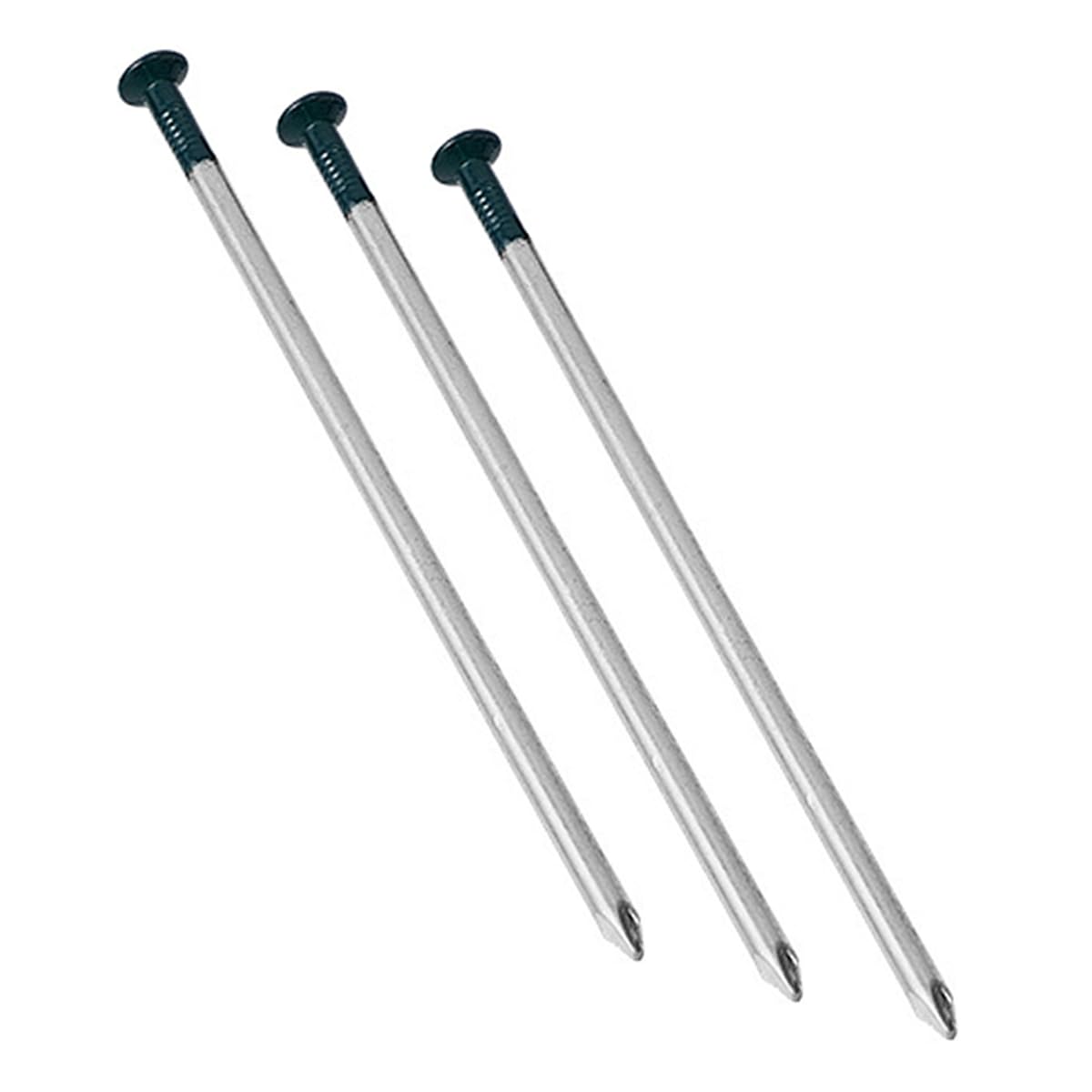 Ubric 60 Clavos de césped Artificial, 5 mm x 150 mm, Cabeza Redonda galvanizada, Clavos de Acero para fijación al césped