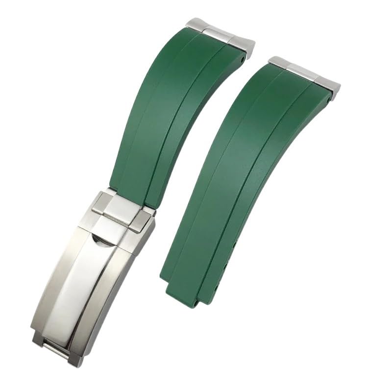 Bracelet silicone 20mm VELORE incurvé anti-vide pour montre Datejust