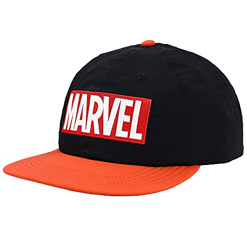 Marvel Pack It Up Flatbill Snapback With Embroidery Black #TOP25