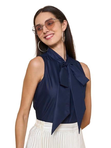 style quotient Women Solid Tan Polycotton Formal Top-picture-58
