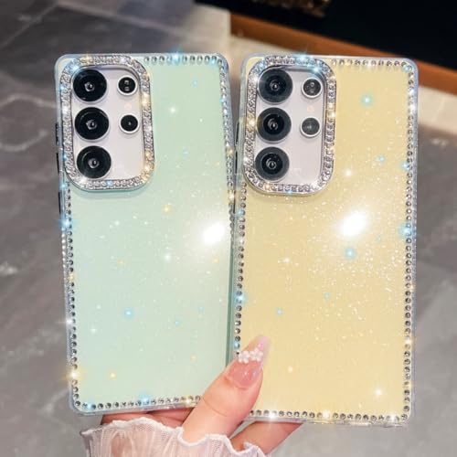 Coque Galaxy A16 rose scintillante transparente anti-jaunissement pour une protection durable